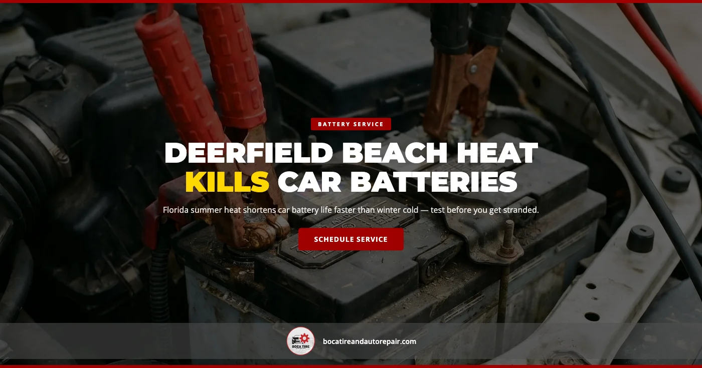 Why Car Batteries Die Faster in Deerfield Beach, FL Summer Heat