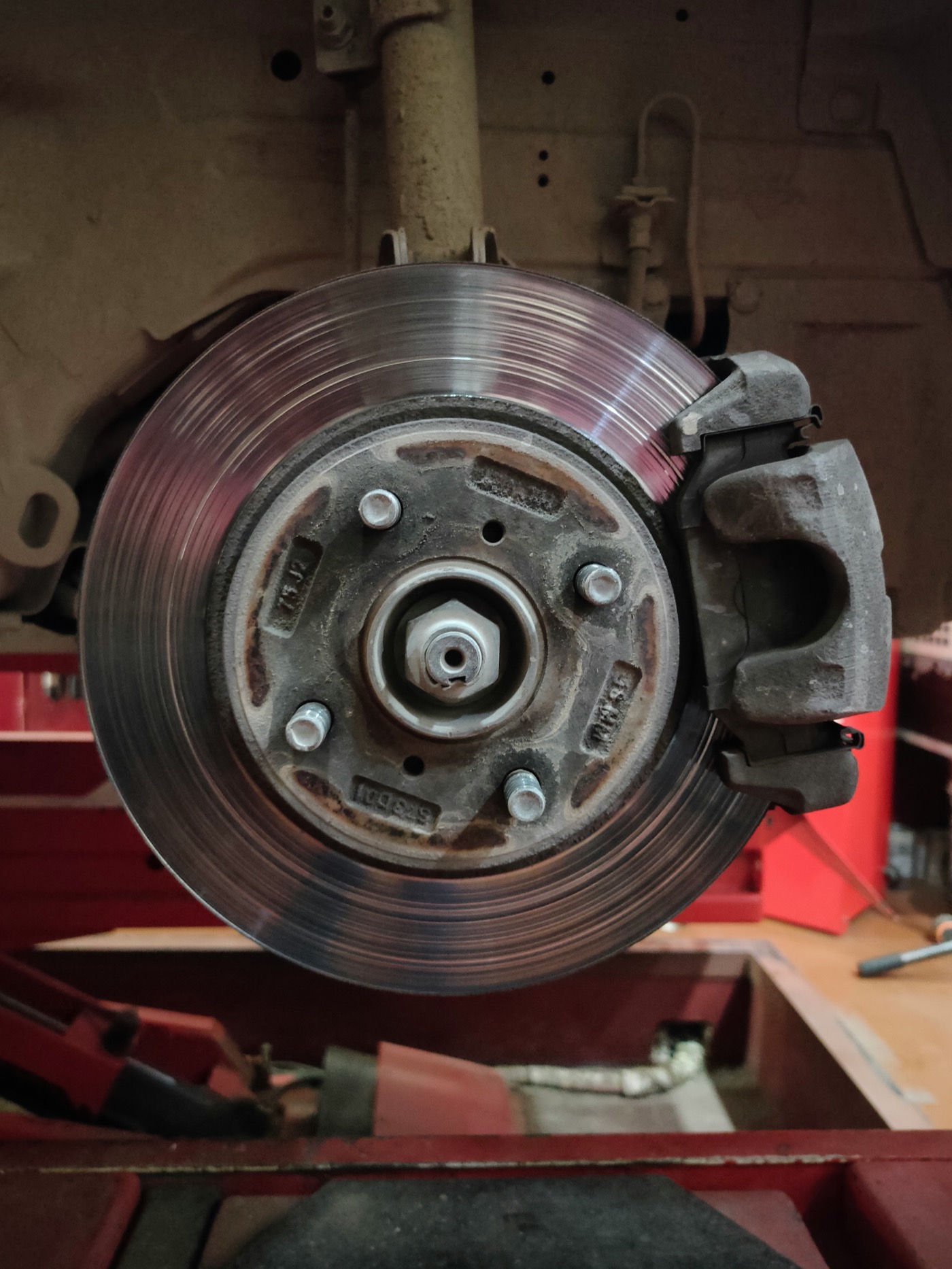 Brake service detail